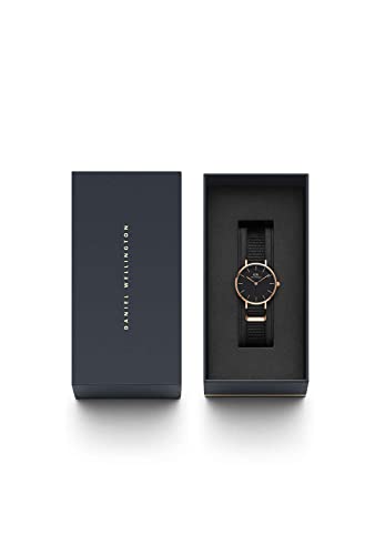 Daniel Wellington Petite Cornwall, Schwarz/Roségold Uhr, 28mm, NATO, für Damen - 6